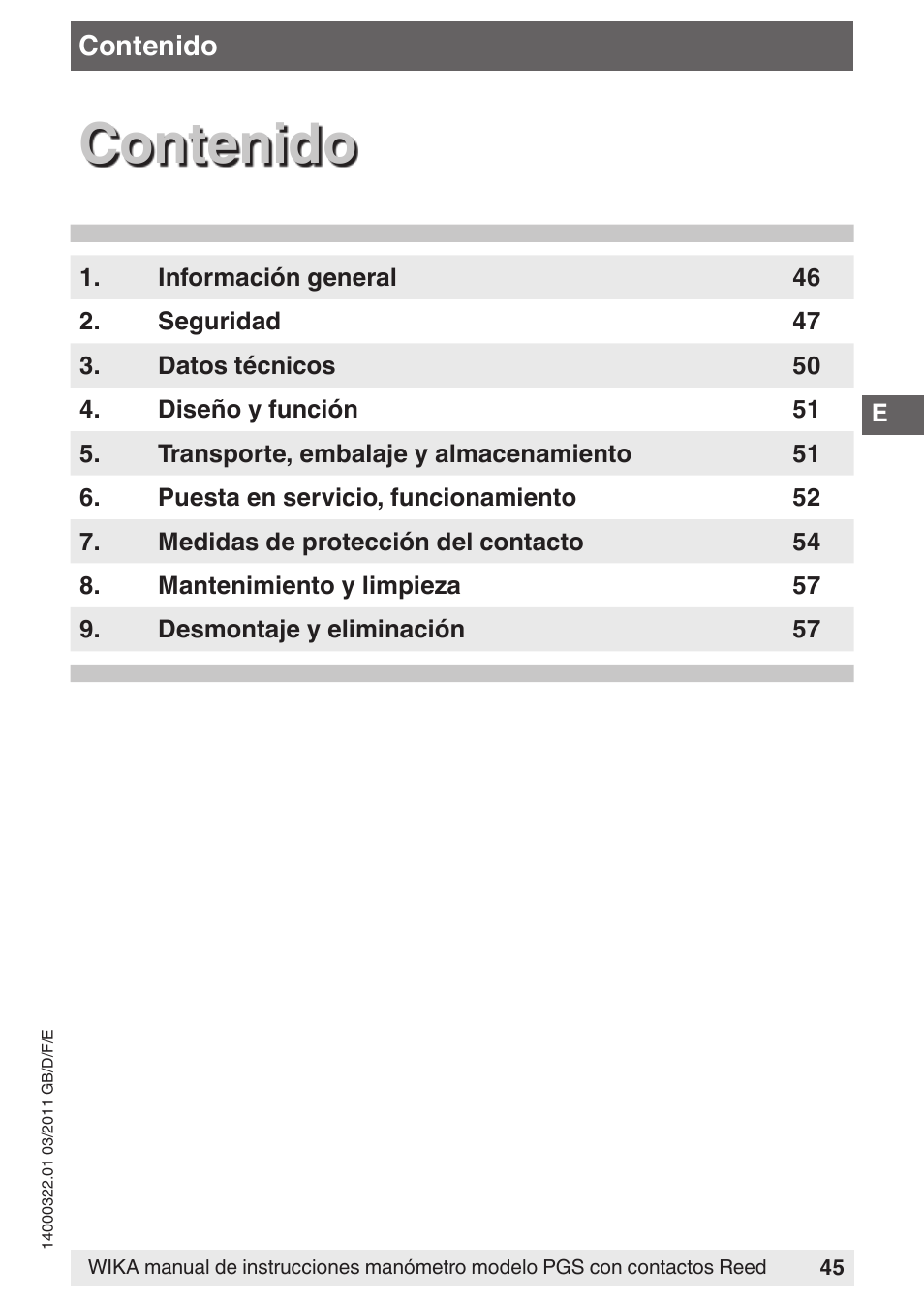 WIKA PGS23.160 User Manual | Page 45 / 60