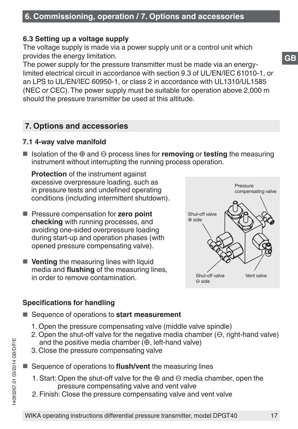 Options and accessories | WIKA DPGT40 User Manual | Page 17 / 76