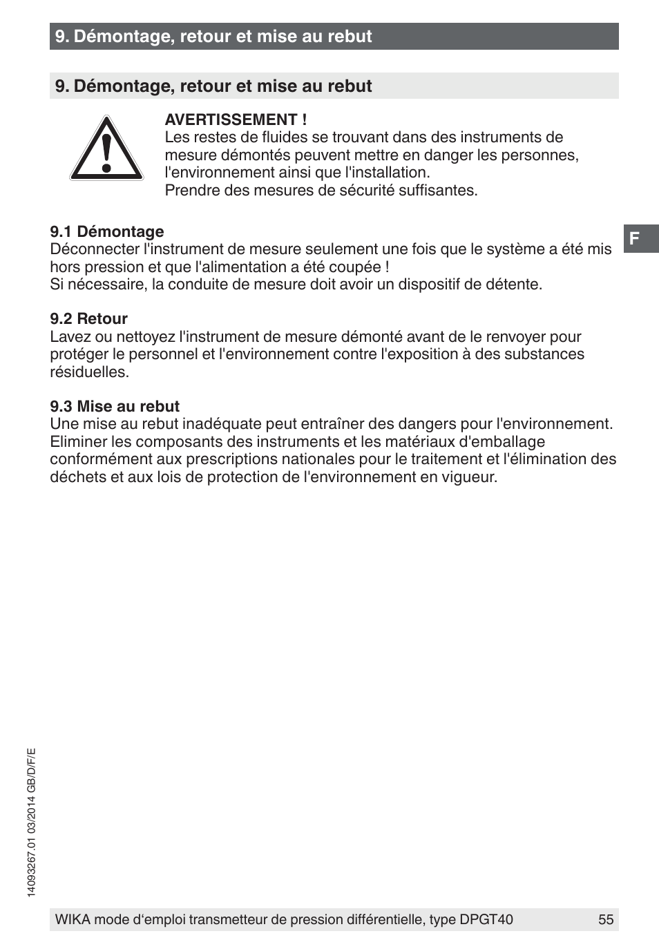 WIKA DPGT40 User Manual | Page 55 / 76