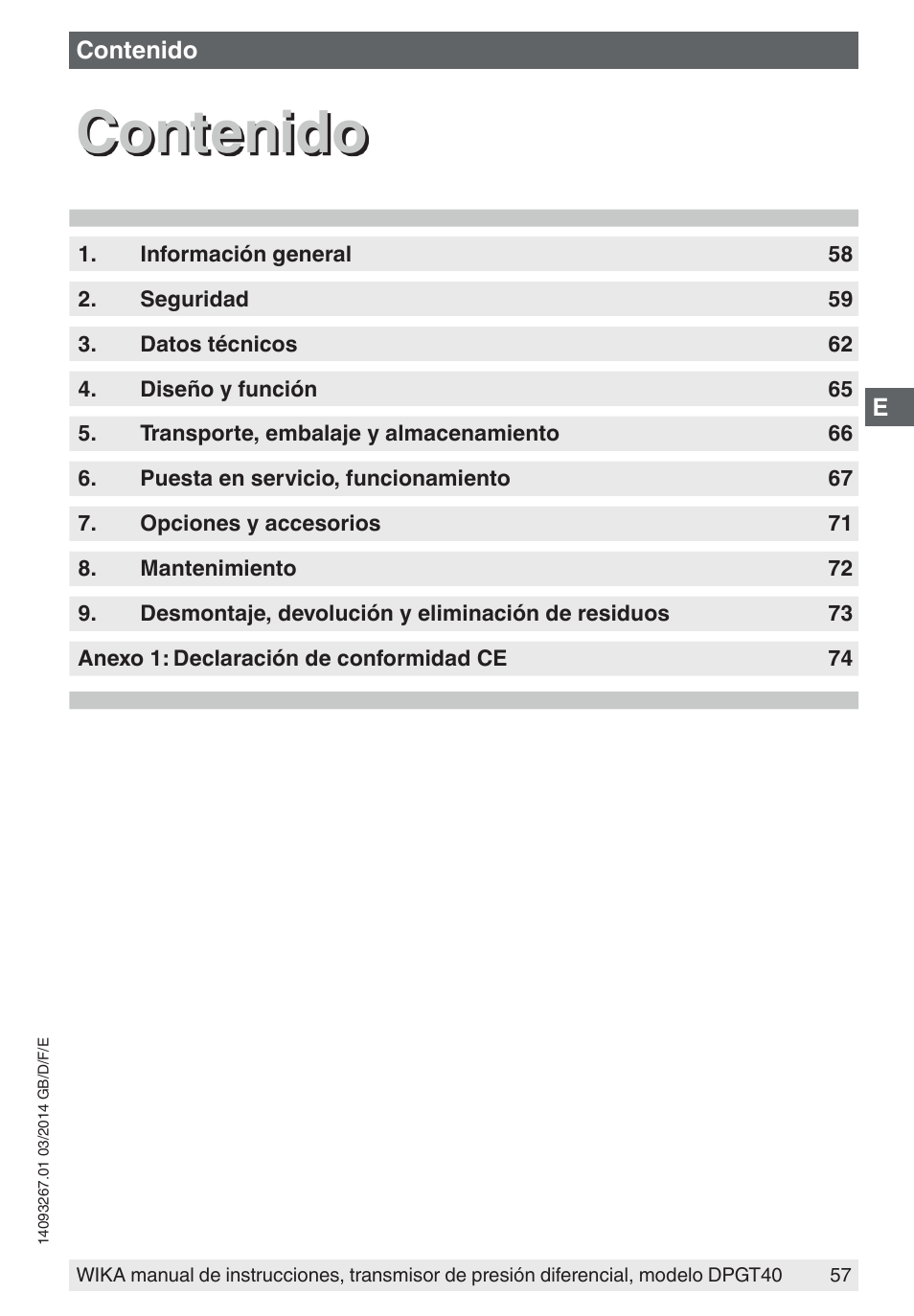 WIKA DPGT40 User Manual | Page 57 / 76