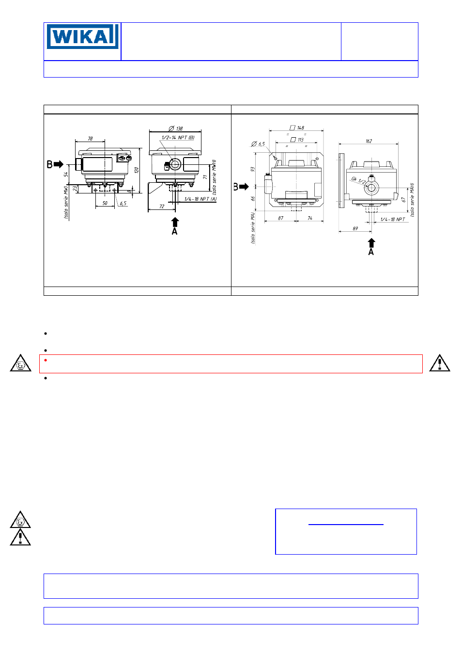 WIKA MAB User Manual | 6 pages