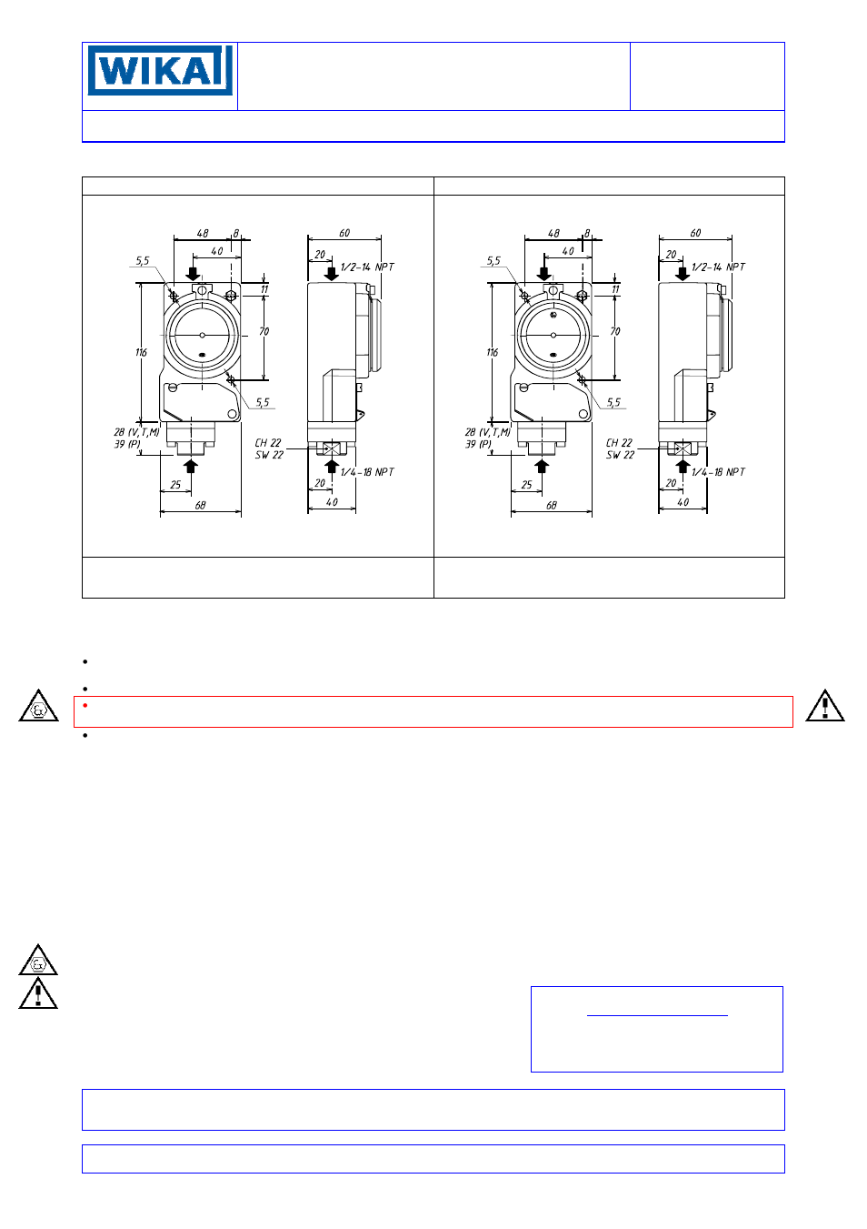 WIKA PCA_HP User Manual | 6 pages