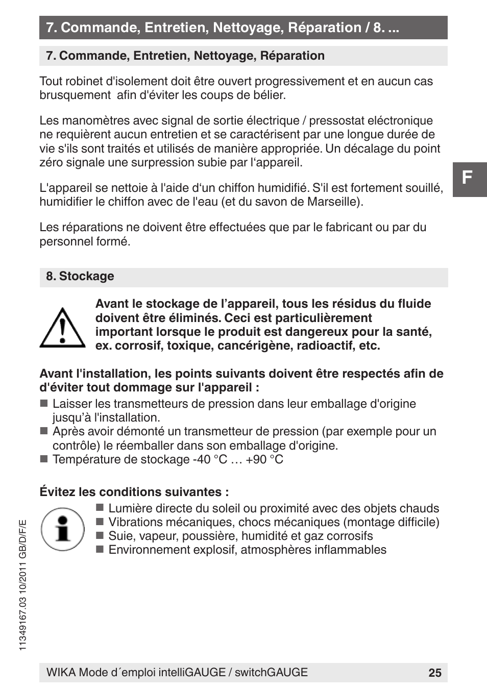 WIKA PGS07 User Manual | Page 25 / 36