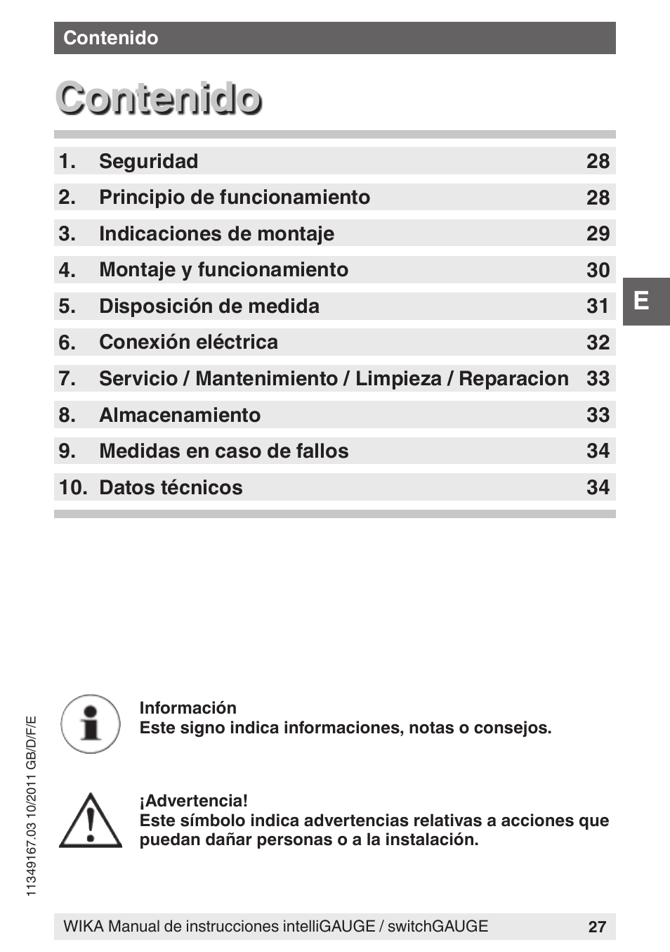 WIKA PGS07 User Manual | Page 27 / 36