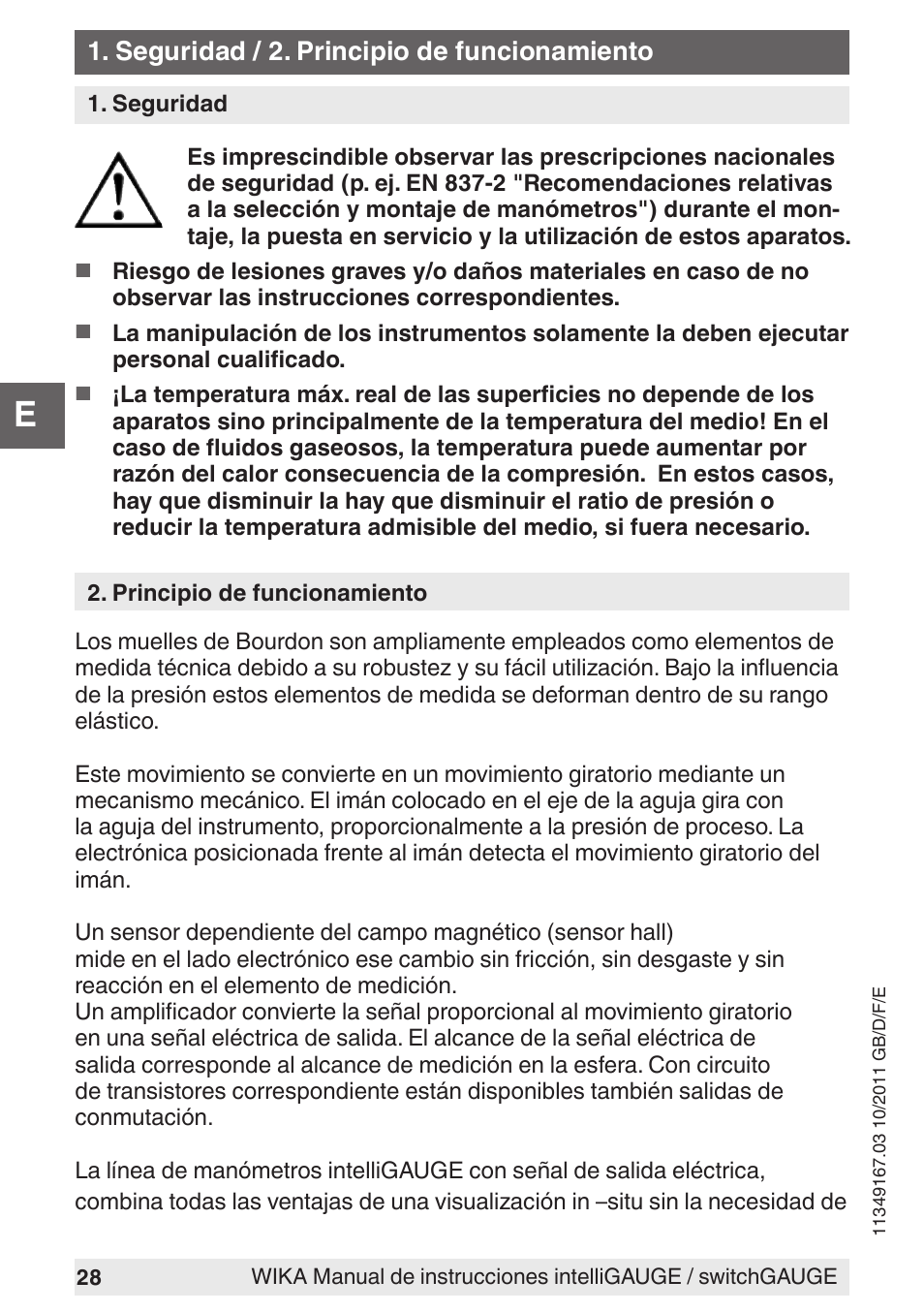 WIKA PGS07 User Manual | Page 28 / 36