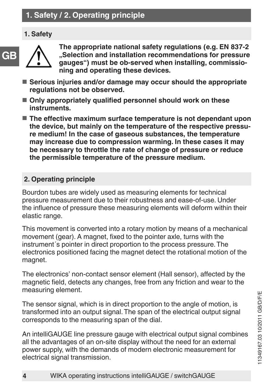 WIKA PGS07 User Manual | Page 4 / 36
