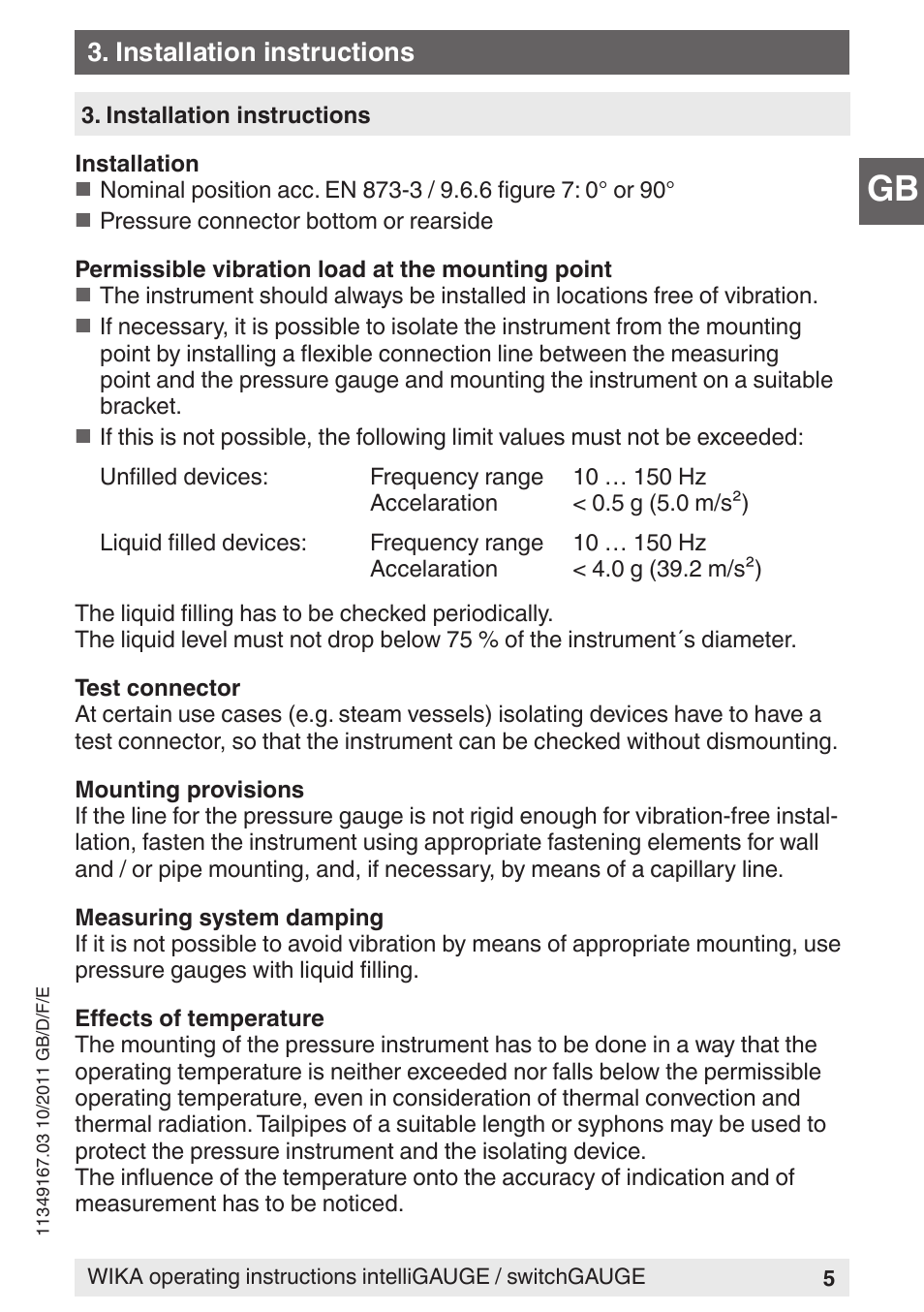 WIKA PGS07 User Manual | Page 5 / 36