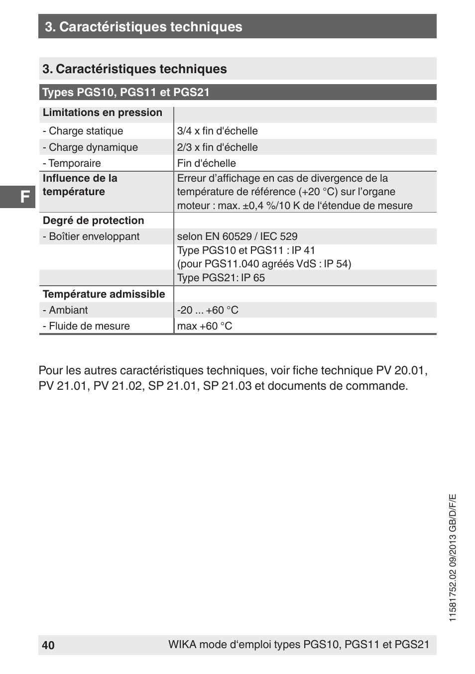 WIKA PGS21 User Manual | Page 40 / 68
