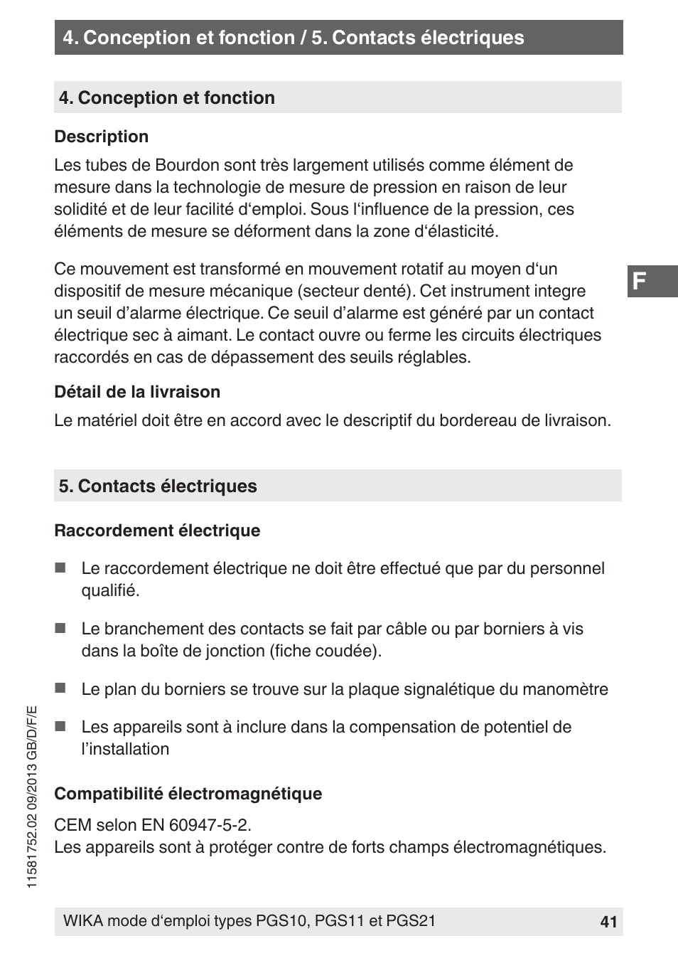 WIKA PGS21 User Manual | Page 41 / 68