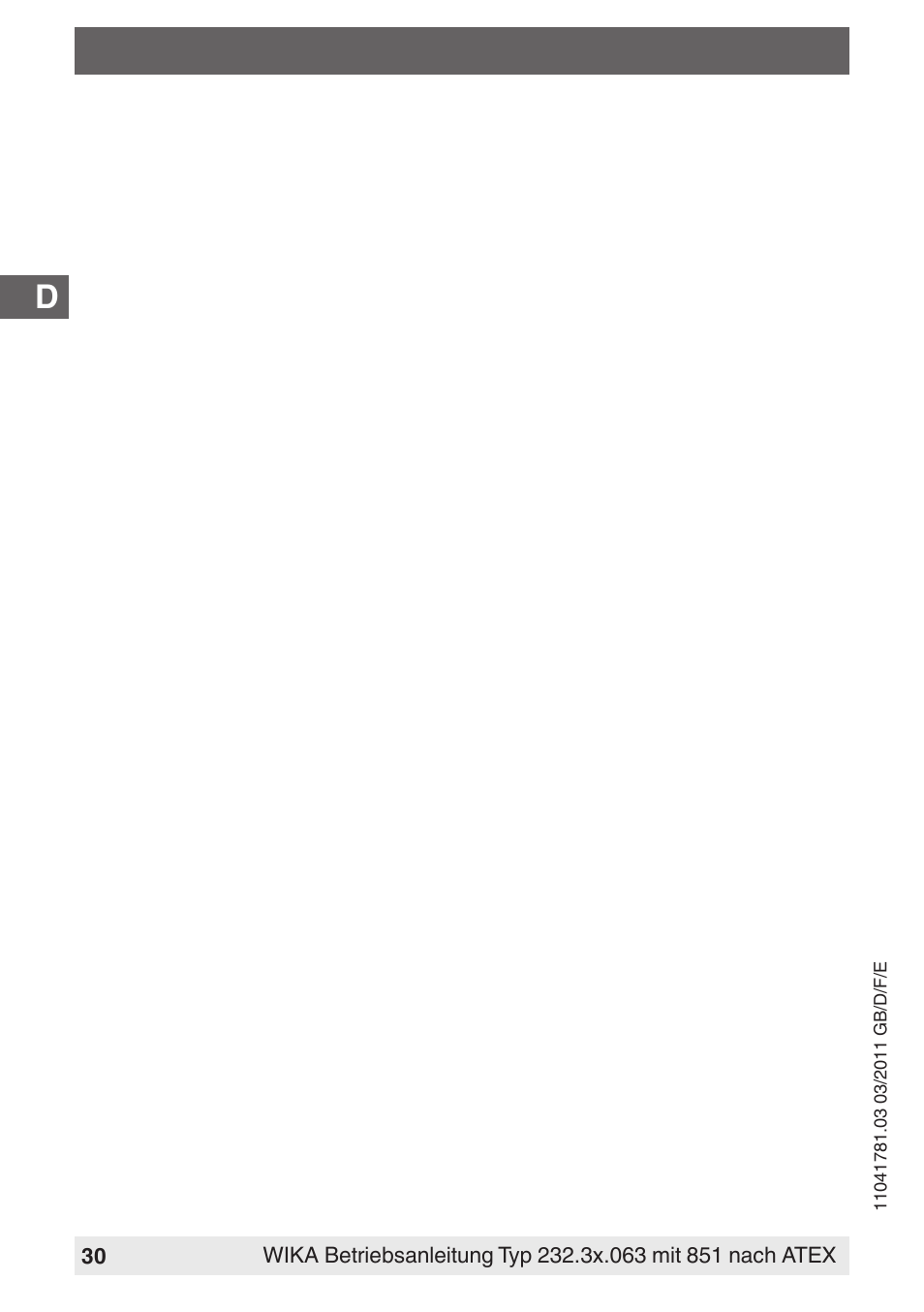 WIKA PGS23.063 User Manual | Page 30 / 56