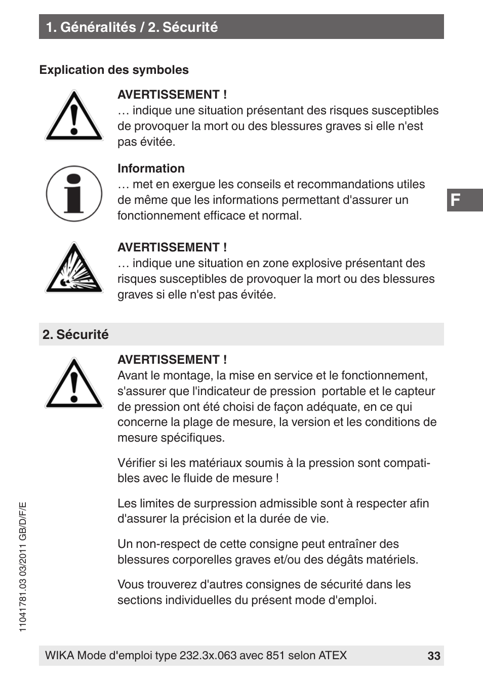 WIKA PGS23.063 User Manual | Page 33 / 56