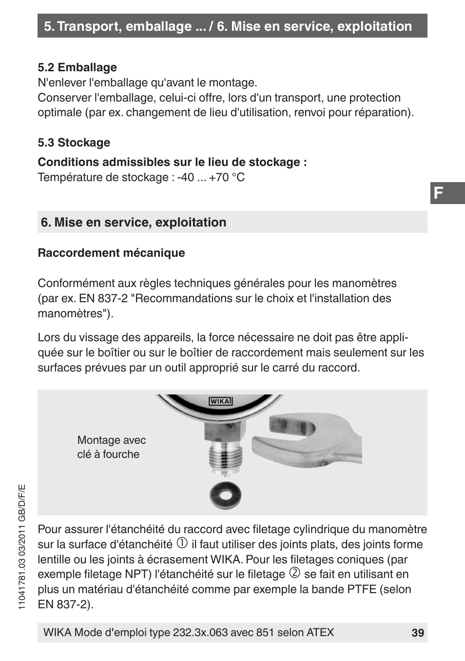 WIKA PGS23.063 User Manual | Page 39 / 56