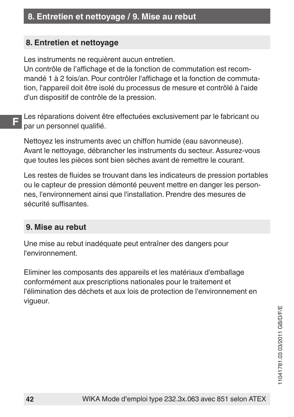 WIKA PGS23.063 User Manual | Page 42 / 56