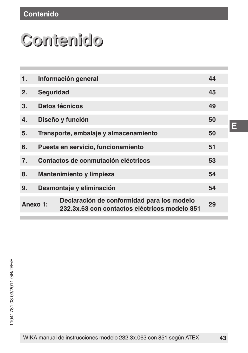 WIKA PGS23.063 User Manual | Page 43 / 56
