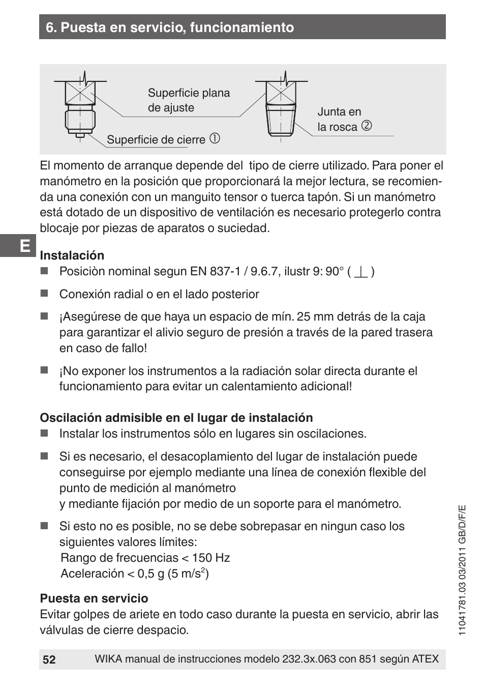 WIKA PGS23.063 User Manual | Page 52 / 56