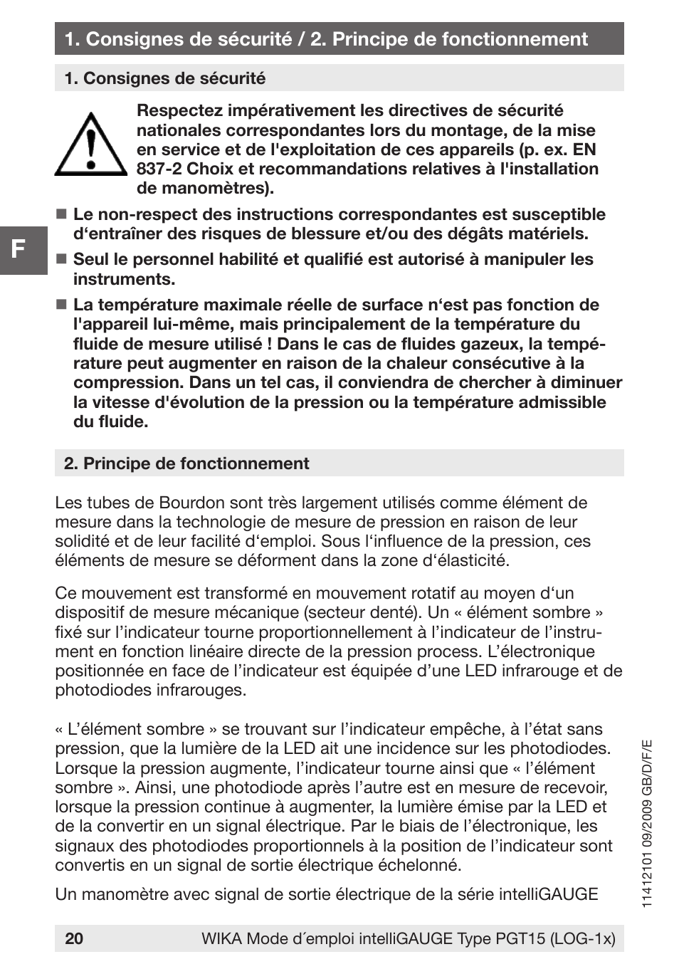 WIKA PGT15 User Manual | Page 20 / 36