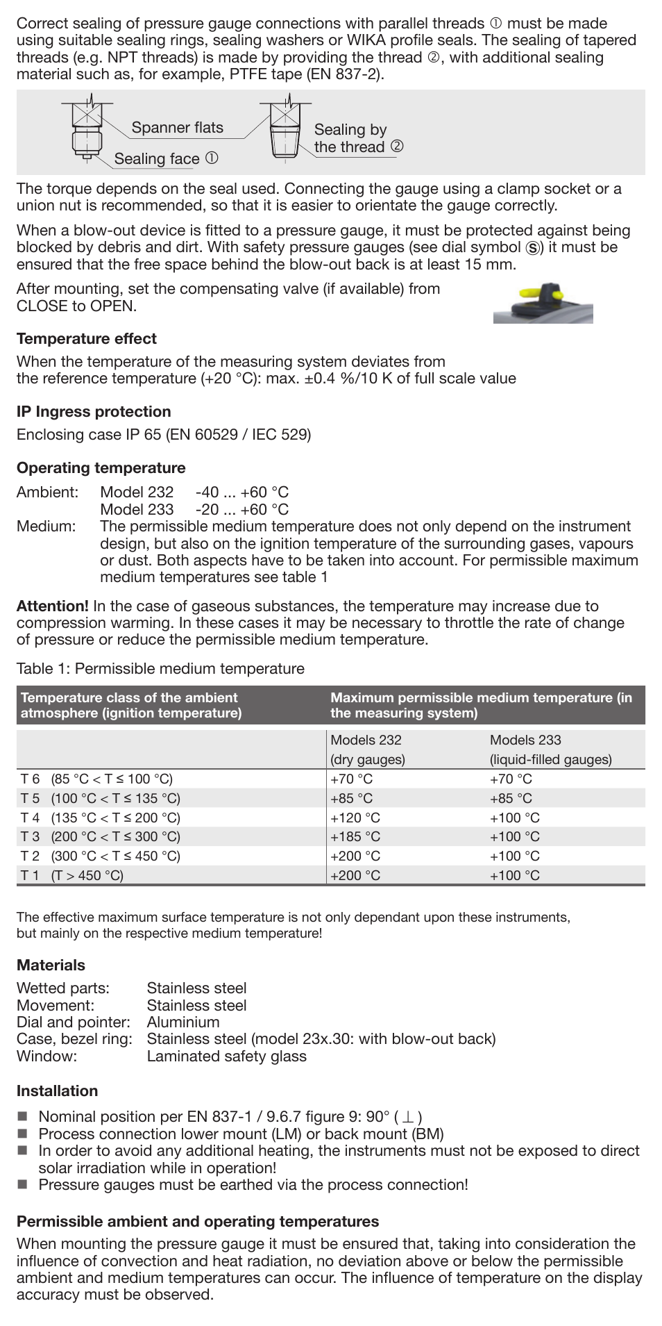 WIKA 233.50 User Manual | Page 2 / 3