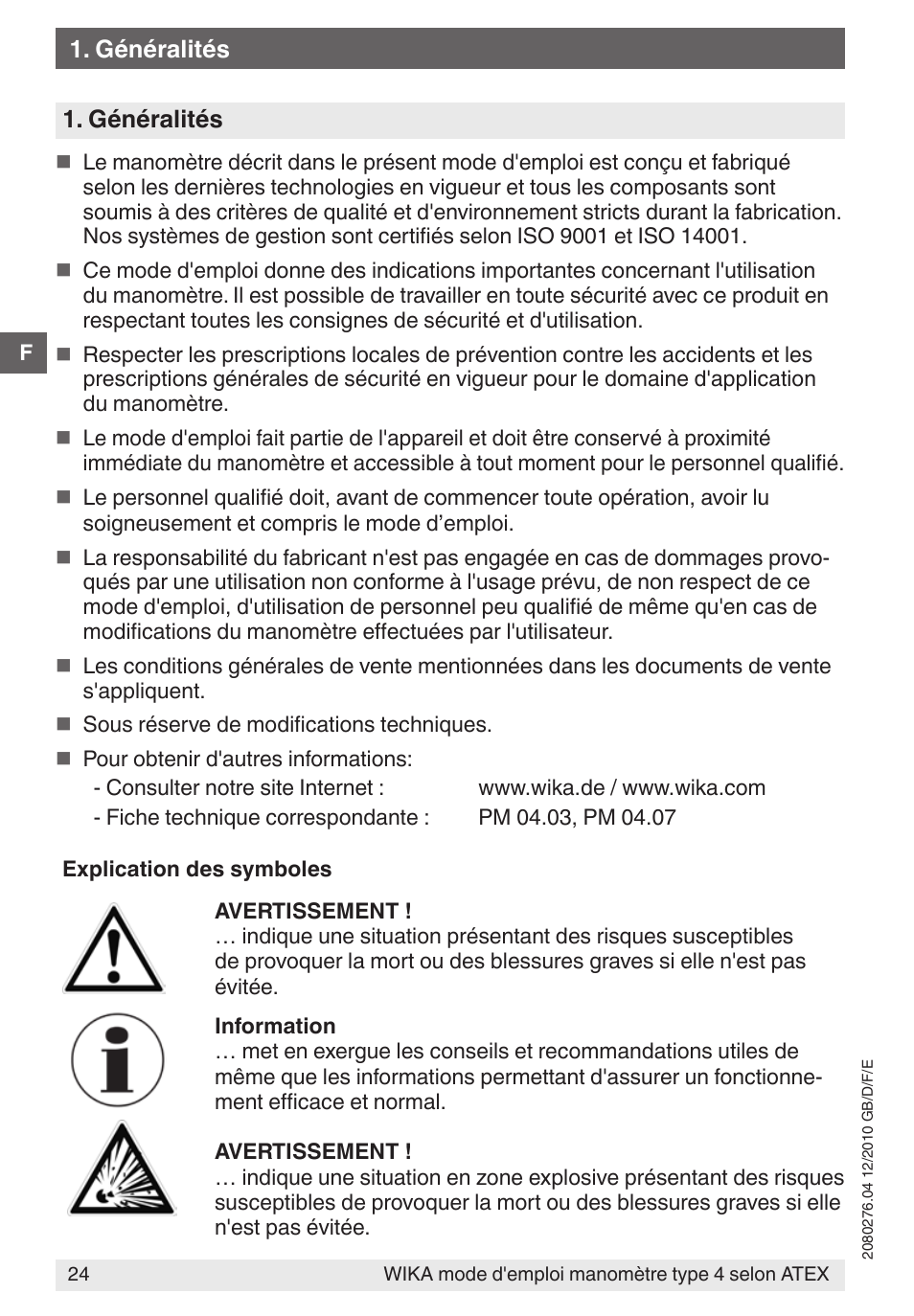 WIKA 432.36 User Manual | Page 24 / 44