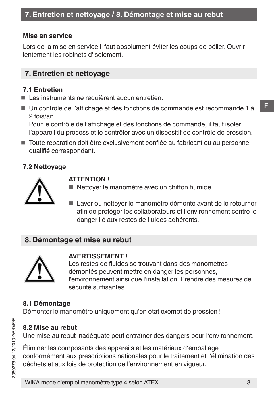 WIKA 432.36 User Manual | Page 31 / 44