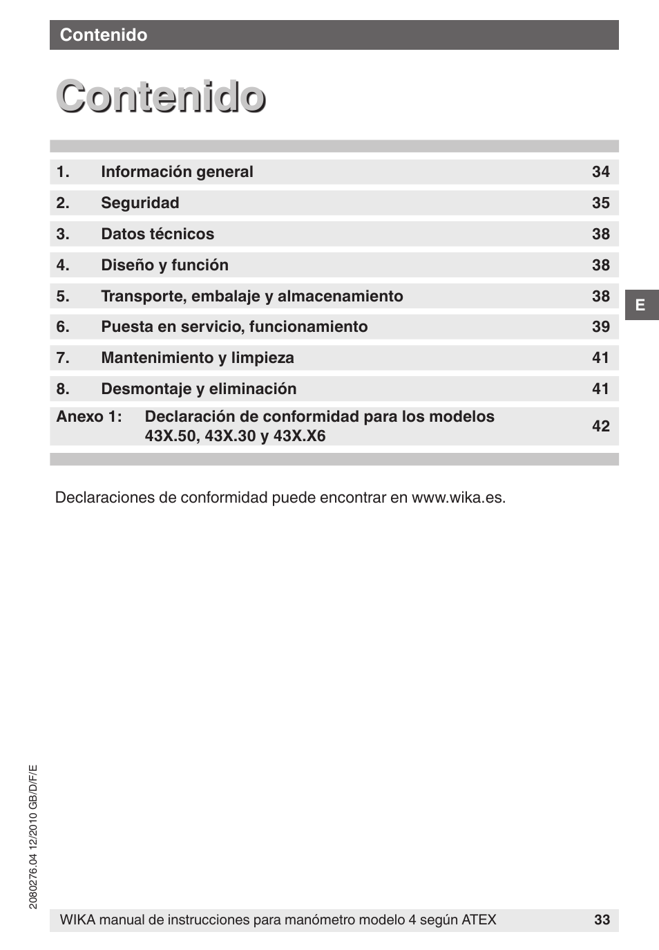WIKA 432.36 User Manual | Page 33 / 44