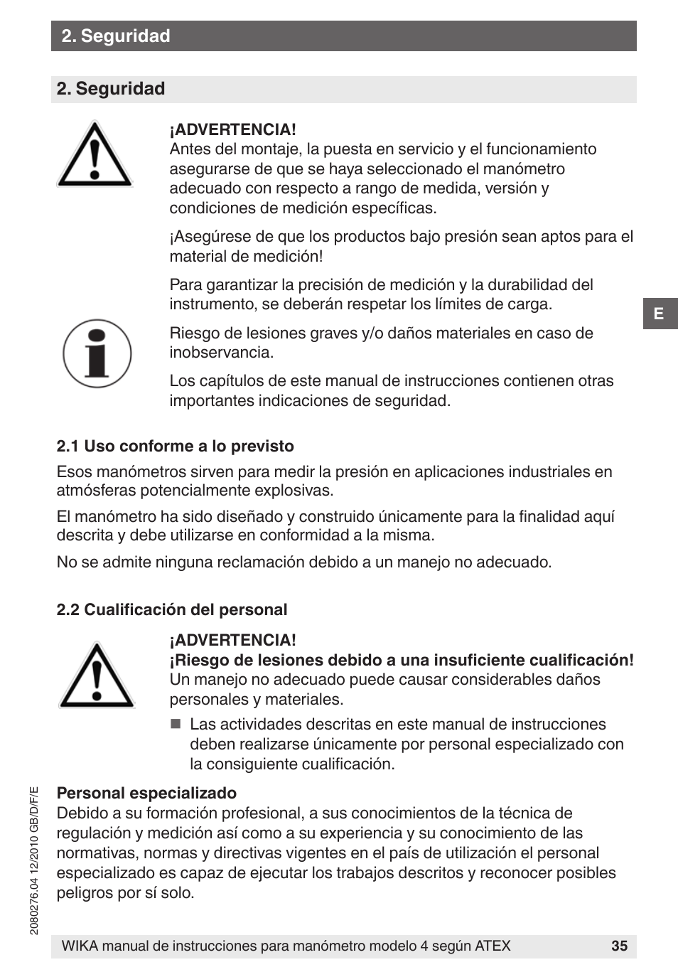 WIKA 432.36 User Manual | Page 35 / 44