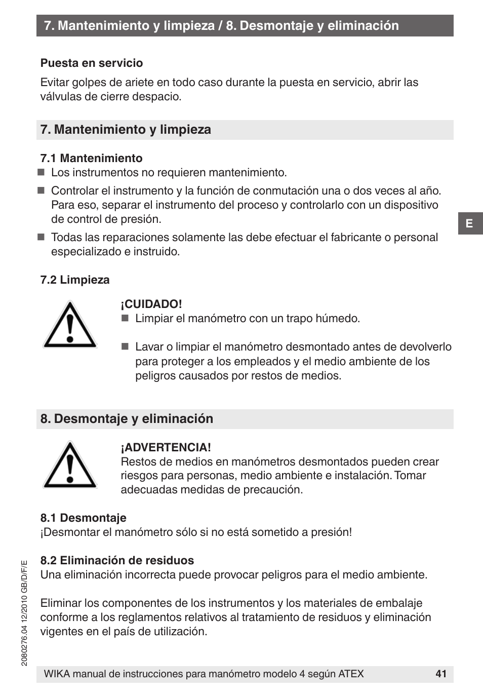 WIKA 432.36 User Manual | Page 41 / 44