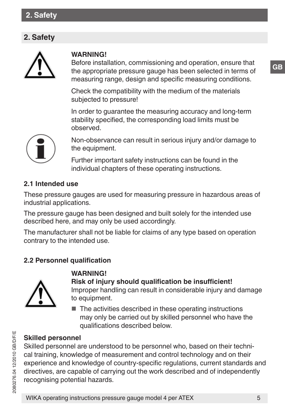 WIKA 432.36 User Manual | Page 5 / 44