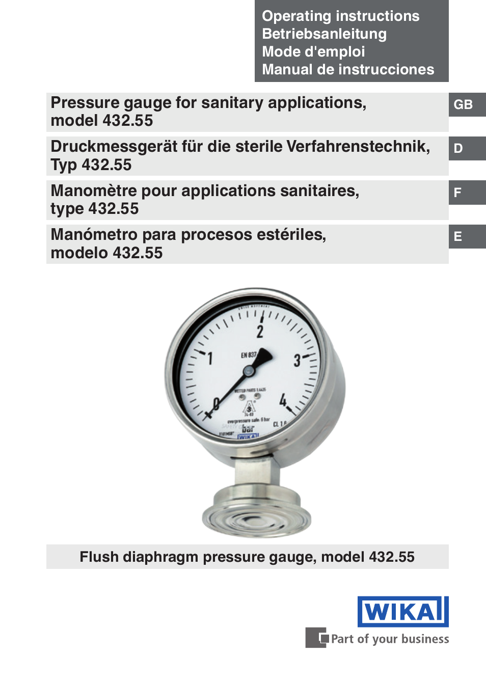 WIKA 432.55 User Manual | 48 pages