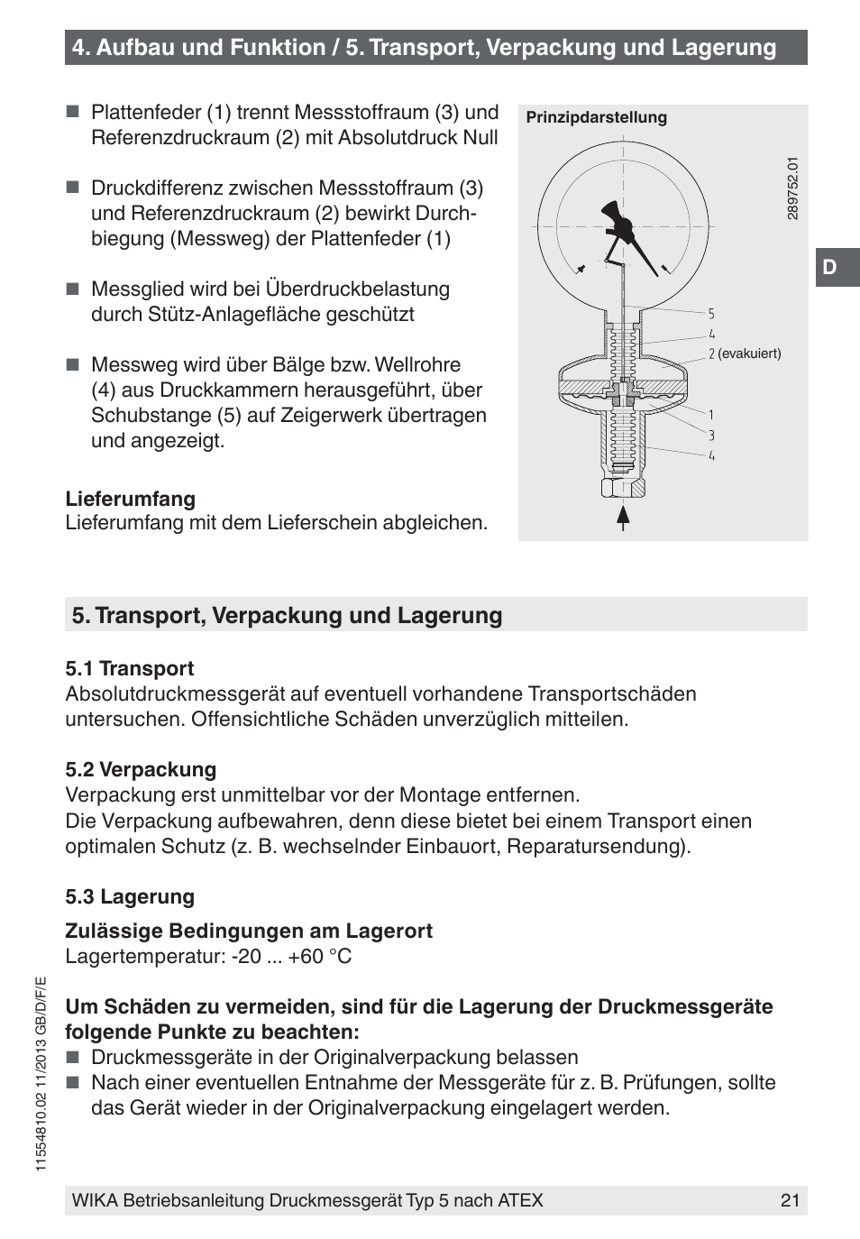 WIKA 532.54 User Manual | Page 21 / 52