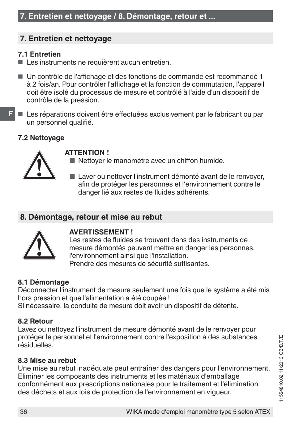 WIKA 532.54 User Manual | Page 36 / 52
