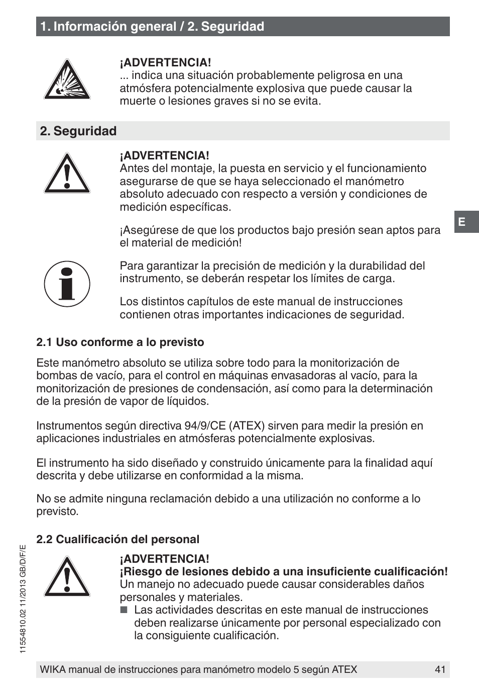 WIKA 532.54 User Manual | Page 41 / 52