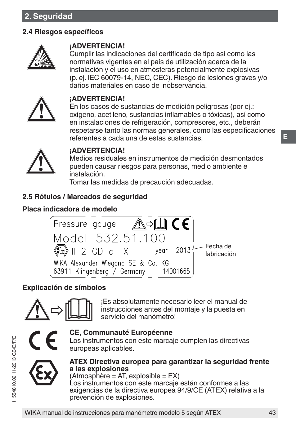 WIKA 532.54 User Manual | Page 43 / 52