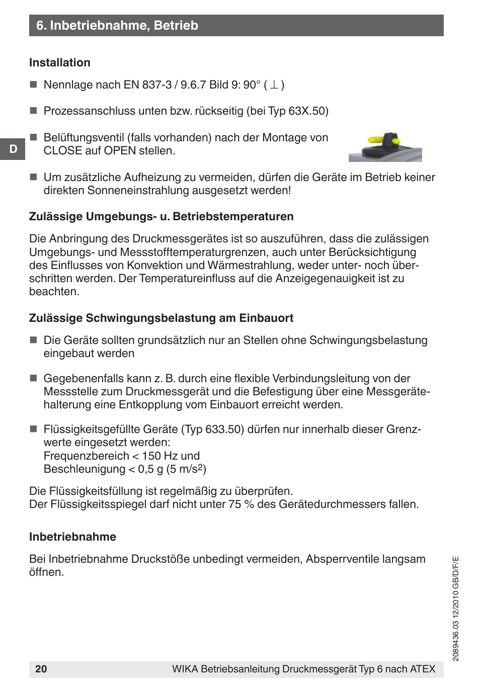 WIKA 632.51 User Manual | Page 20 / 44