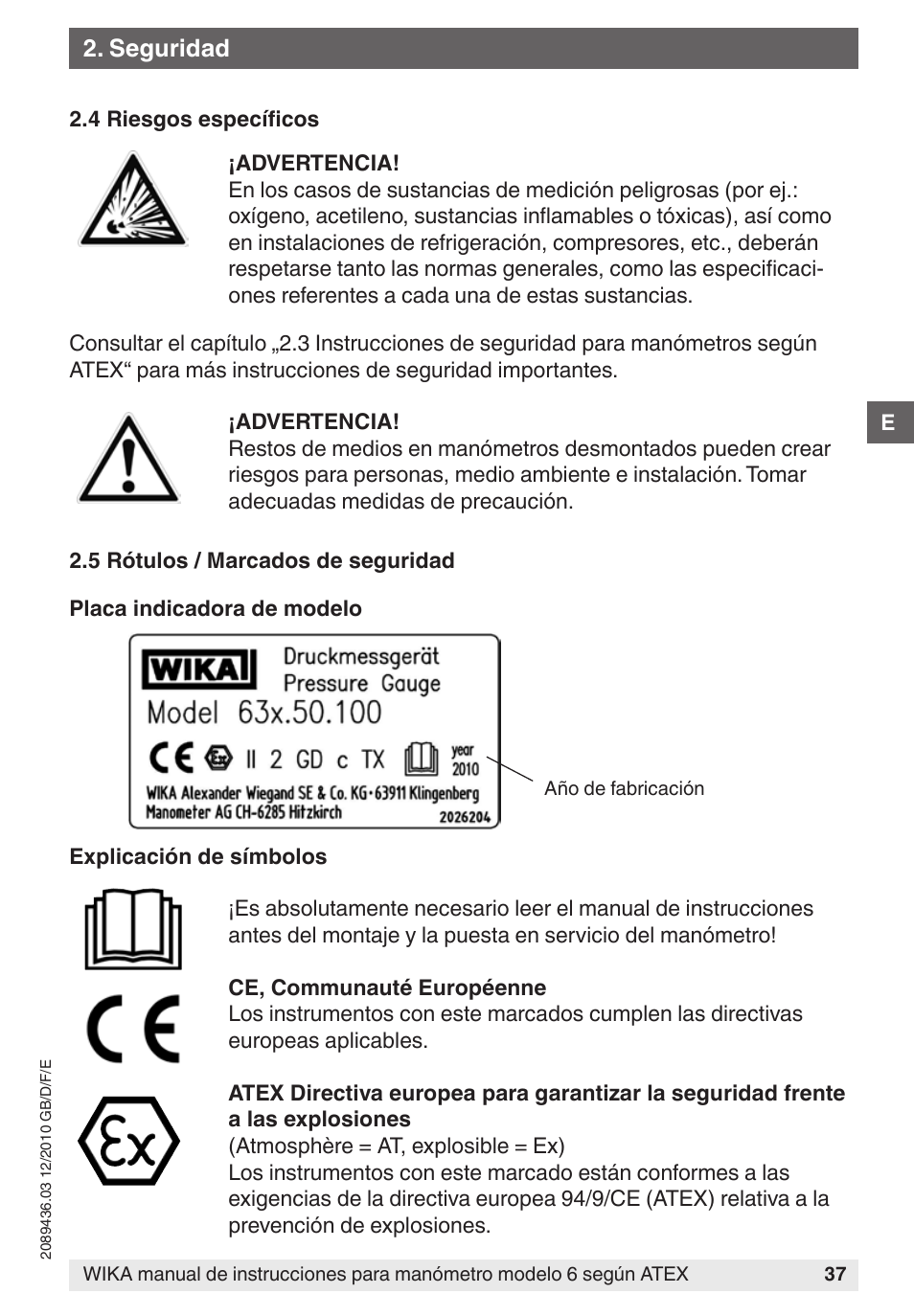 WIKA 632.51 User Manual | Page 37 / 44