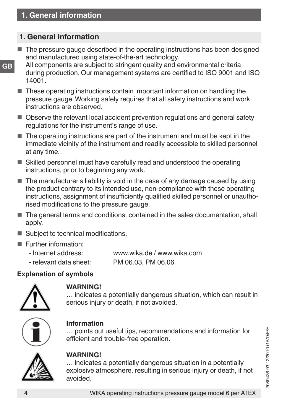 WIKA 632.51 User Manual | Page 4 / 44