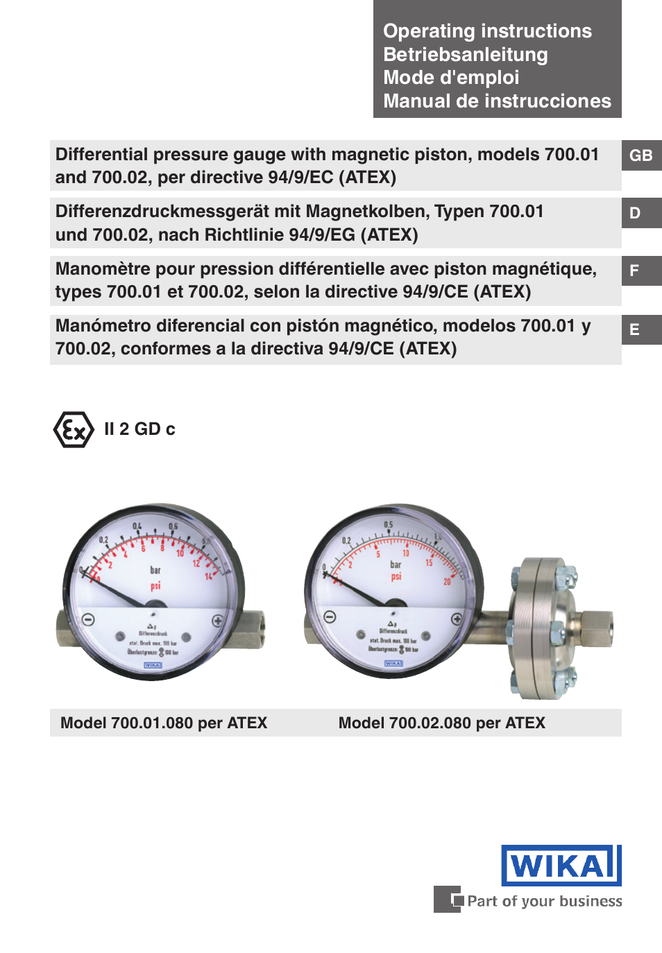 WIKA 700.02 User Manual | 52 pages