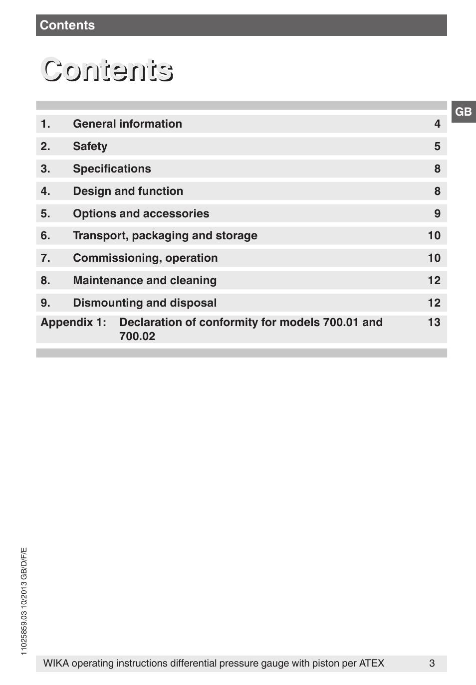 WIKA 700.02 User Manual | Page 3 / 52