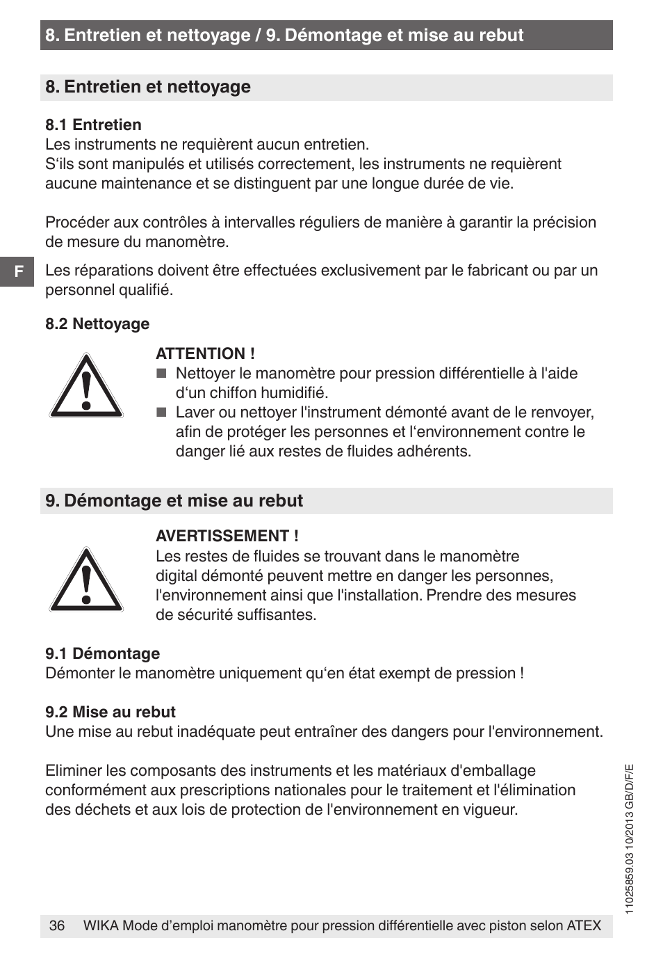 WIKA 700.02 User Manual | Page 36 / 52