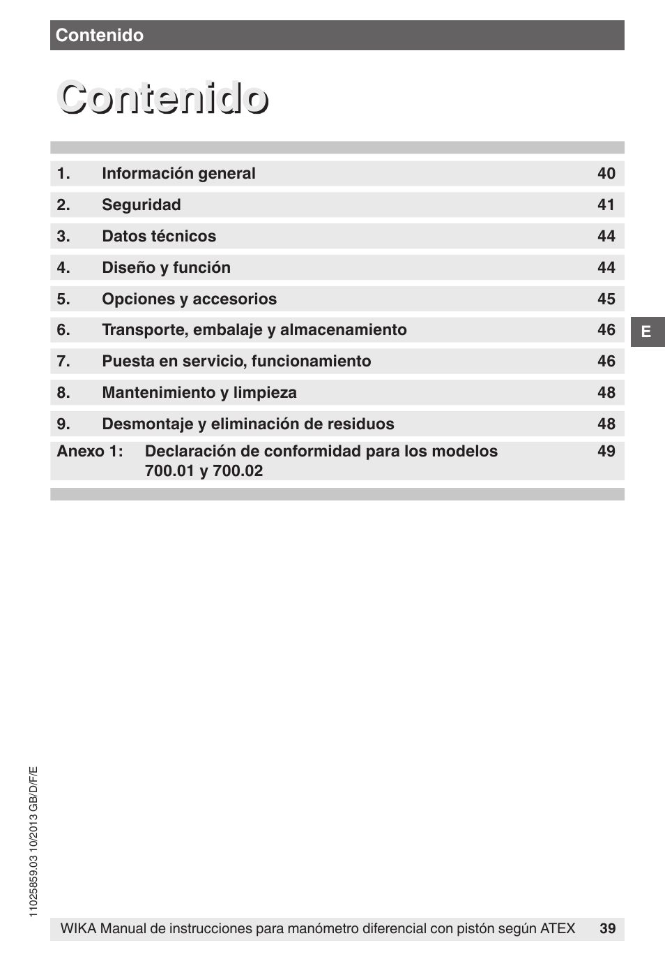 WIKA 700.02 User Manual | Page 39 / 52