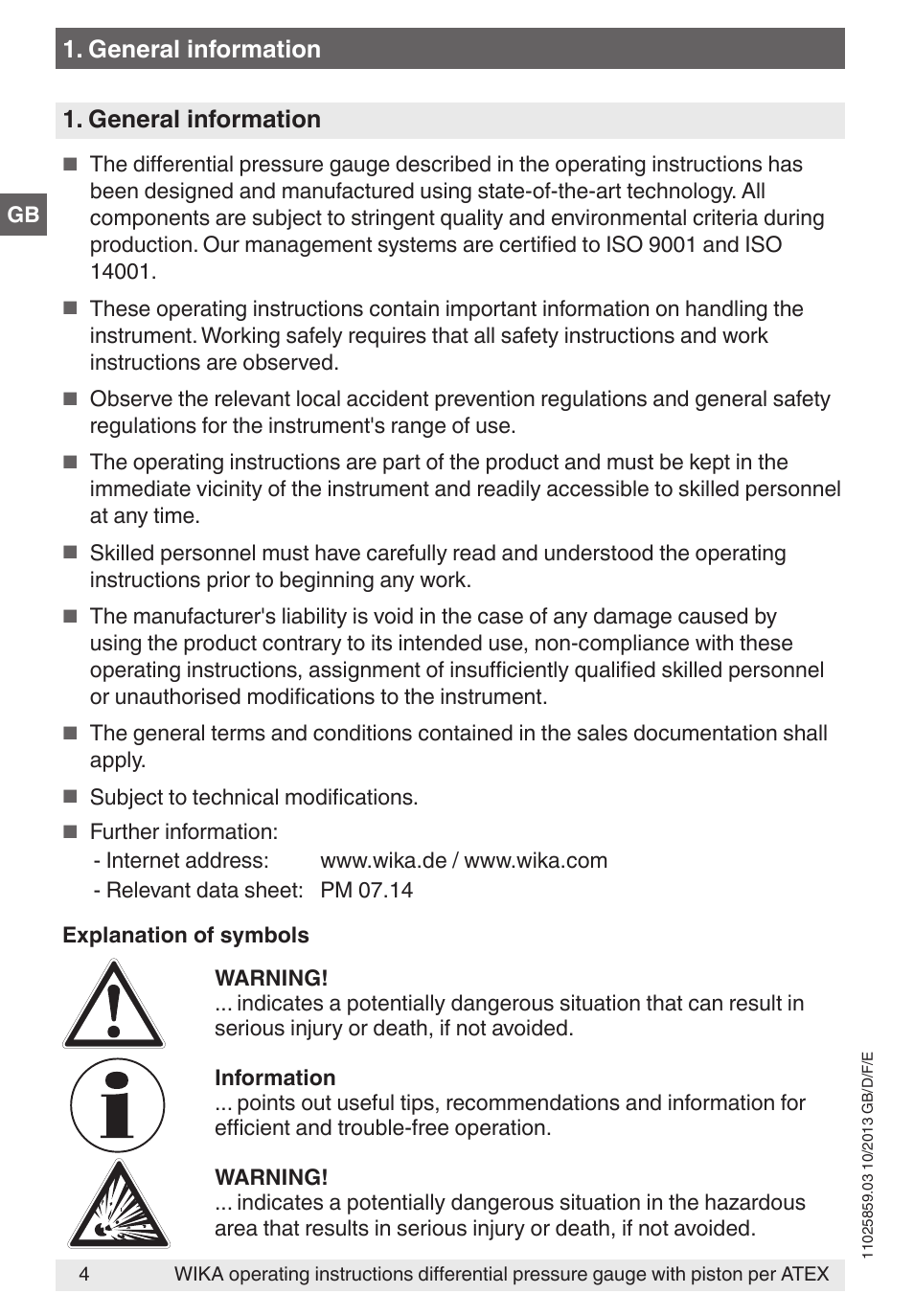 General information | WIKA 700.02 User Manual | Page 4 / 52
