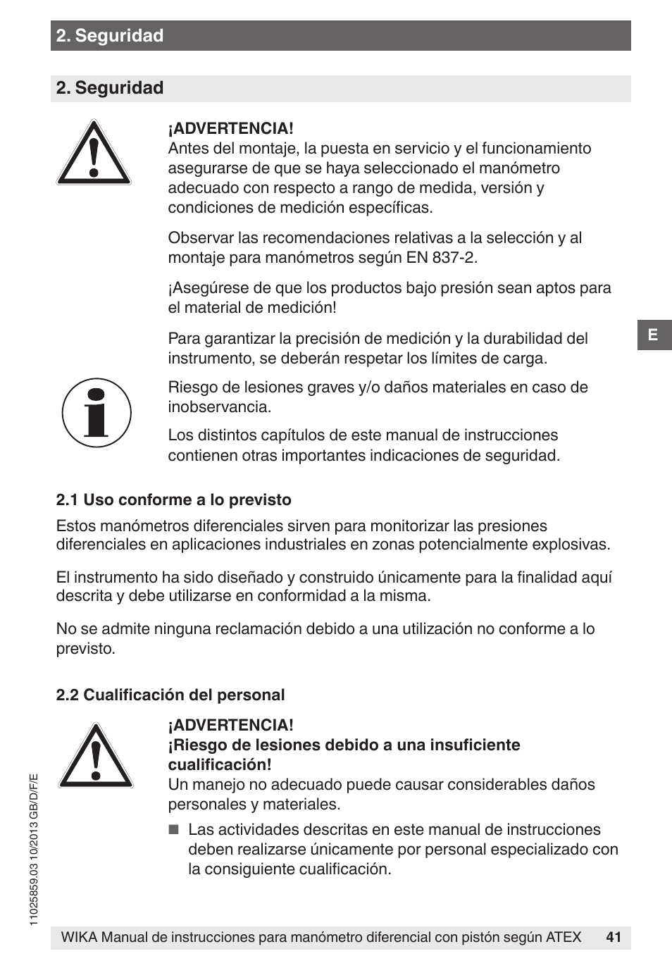 WIKA 700.02 User Manual | Page 41 / 52