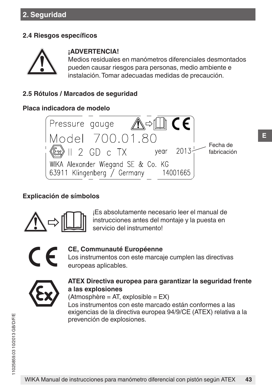 WIKA 700.02 User Manual | Page 43 / 52