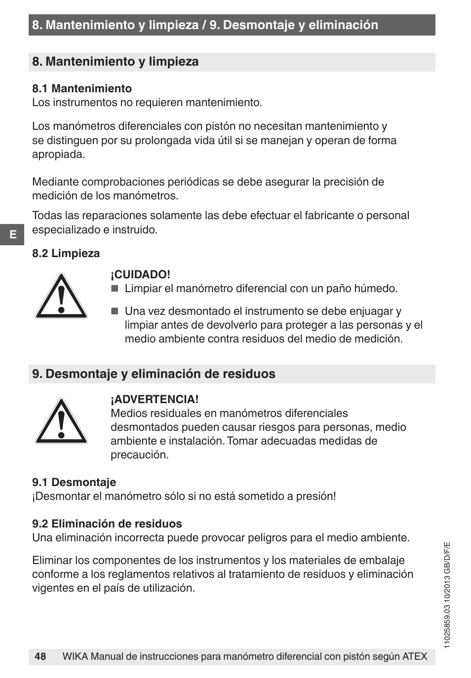 WIKA 700.02 User Manual | Page 48 / 52