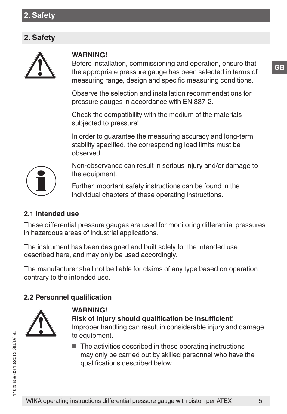 WIKA 700.02 User Manual | Page 5 / 52