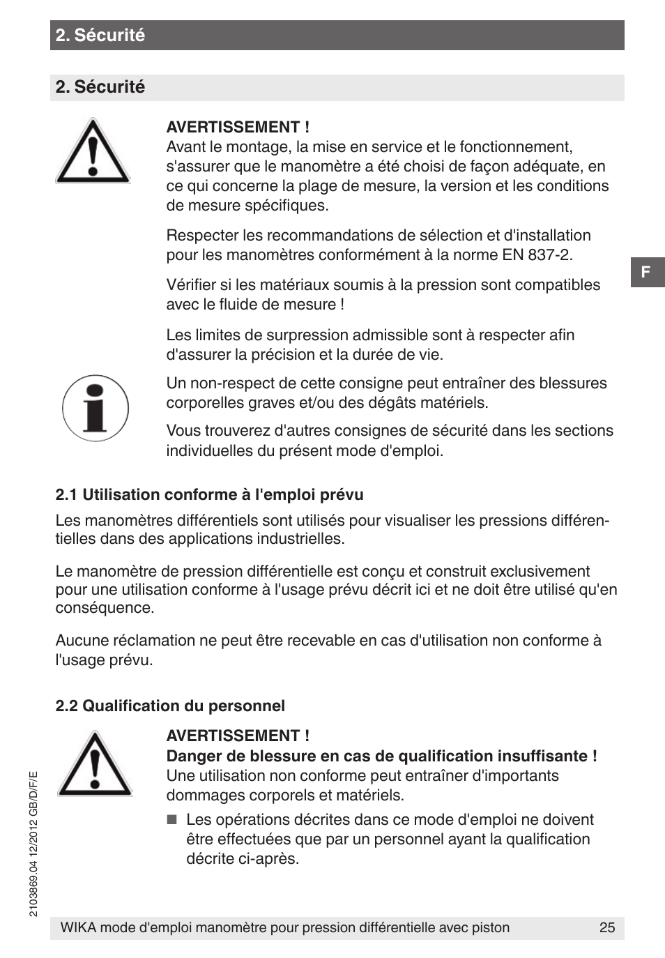 WIKA 700.02 User Manual | Page 25 / 44