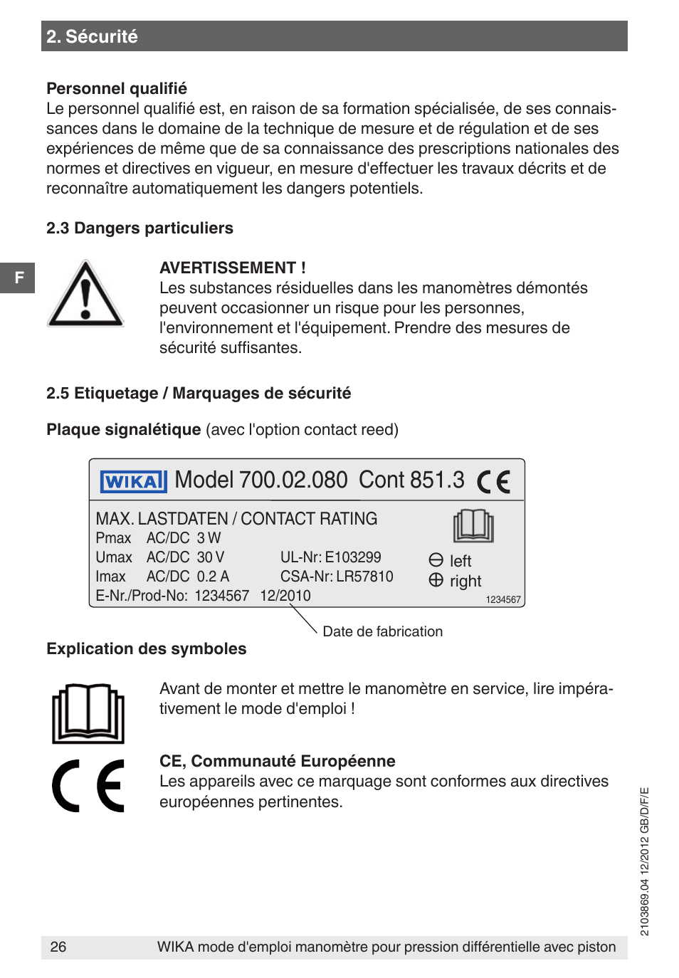 WIKA 700.02 User Manual | Page 26 / 44