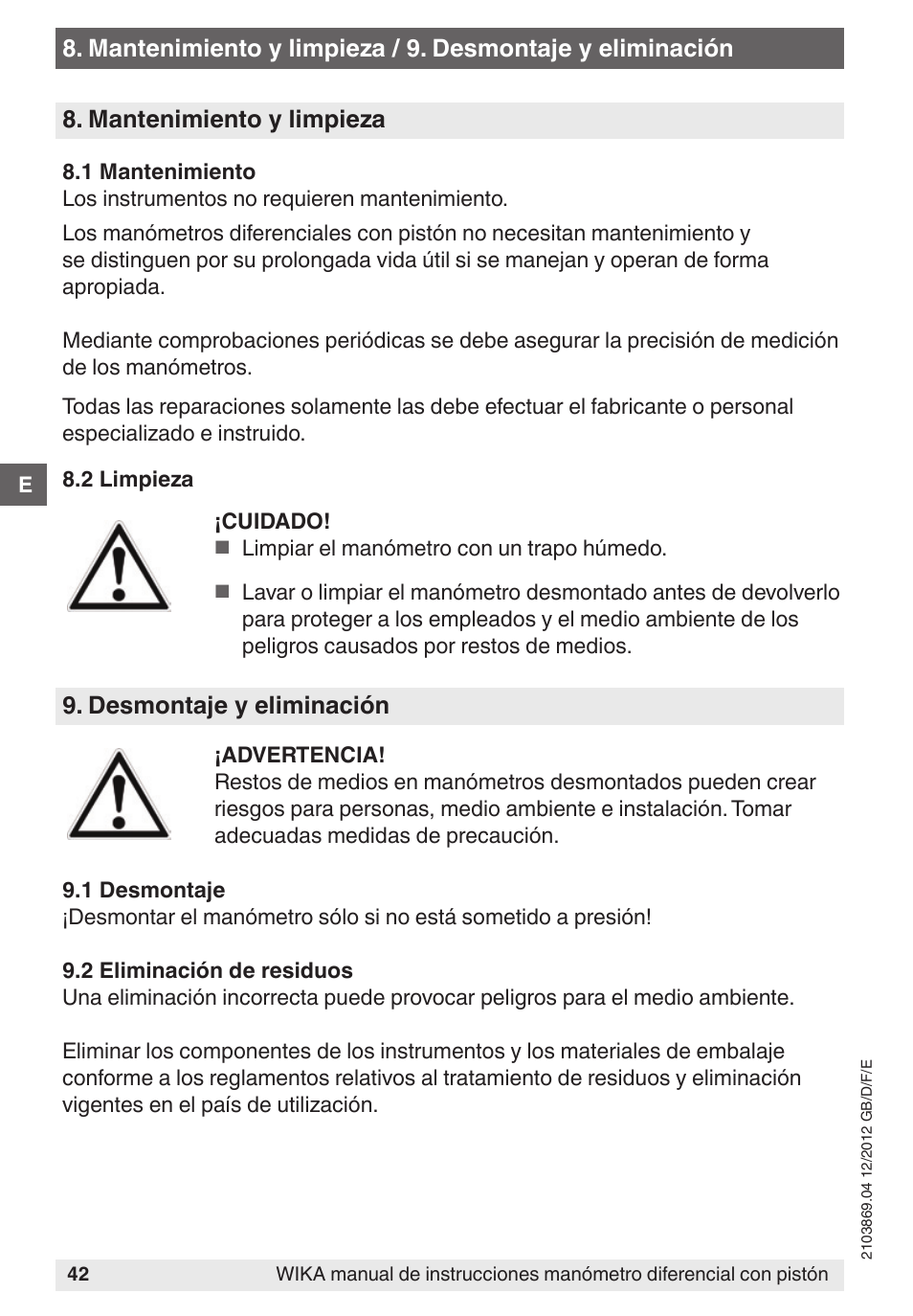 WIKA 700.02 User Manual | Page 42 / 44