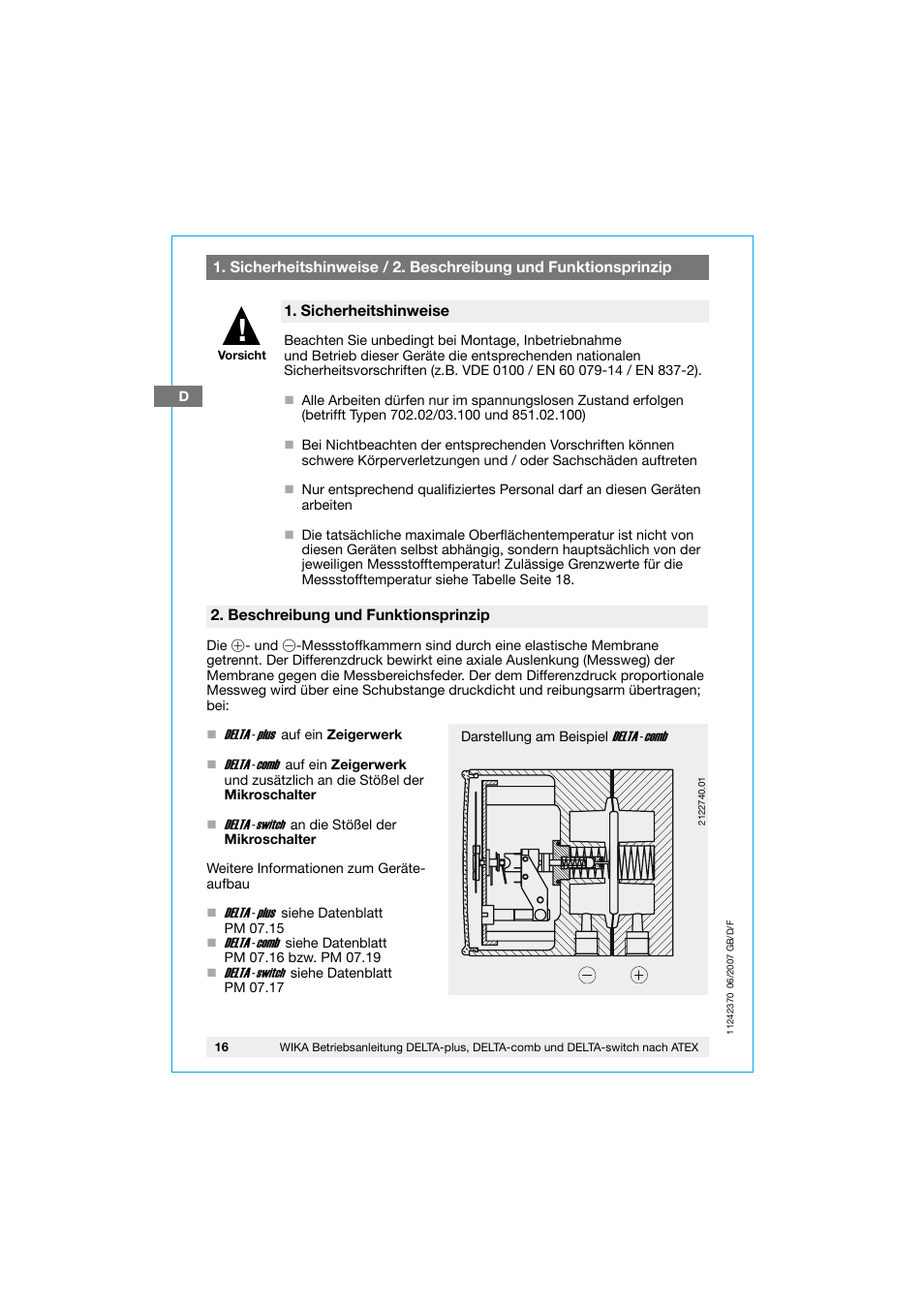 WIKA 851.02.100 User Manual | Page 16 / 36