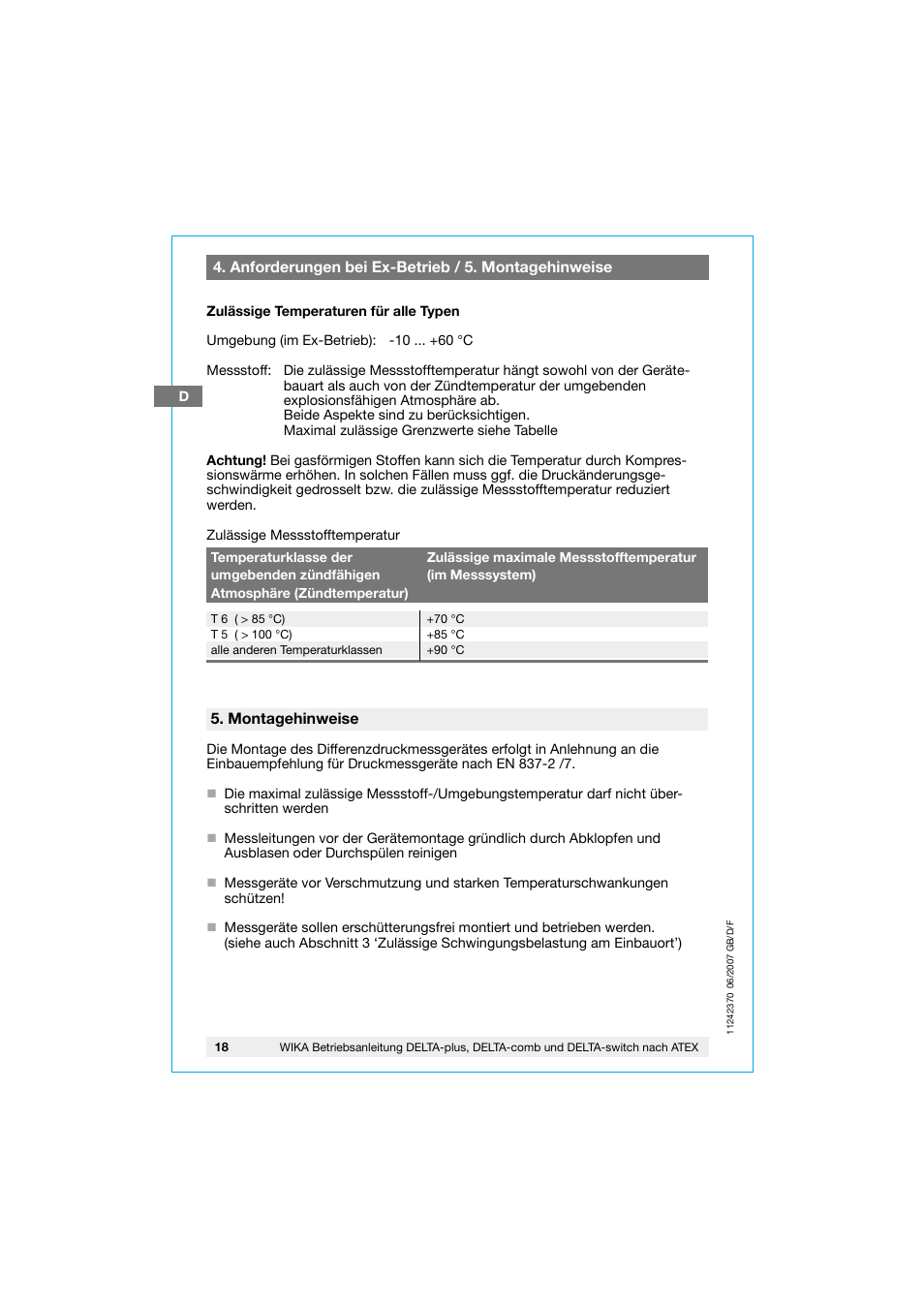 WIKA 851.02.100 User Manual | Page 18 / 36
