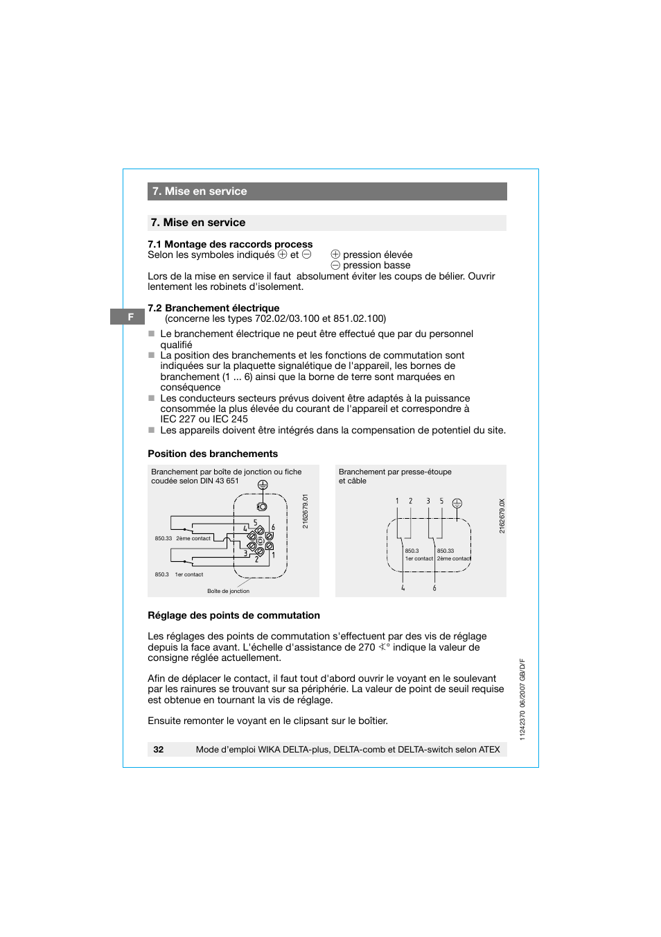 WIKA 851.02.100 User Manual | Page 32 / 36